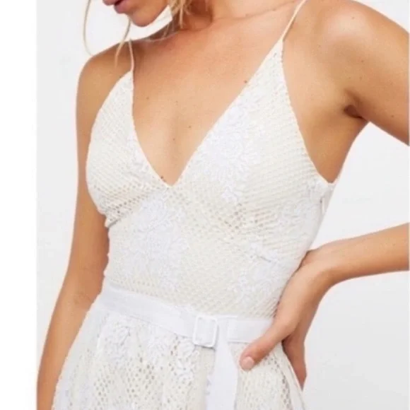 Free People Matchpoint Midi Lace Dress in Ivory Combo
Size 10 NEW - Picture 3 of 9
